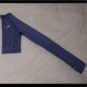 Purple gym shark crop top vital